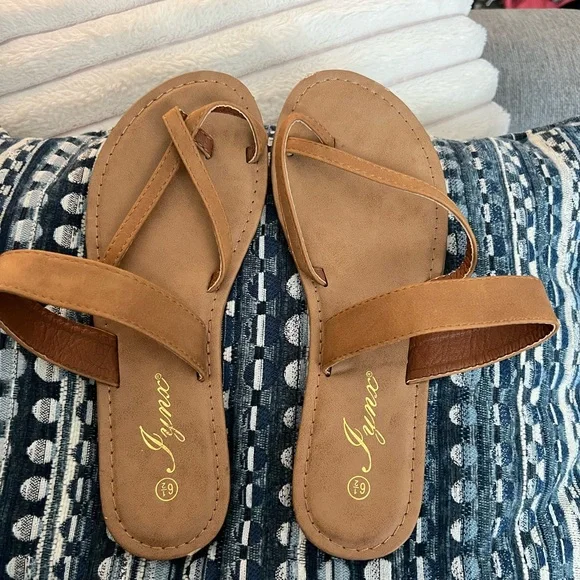 Women's Tan Sandals - Picture 1 of 2
